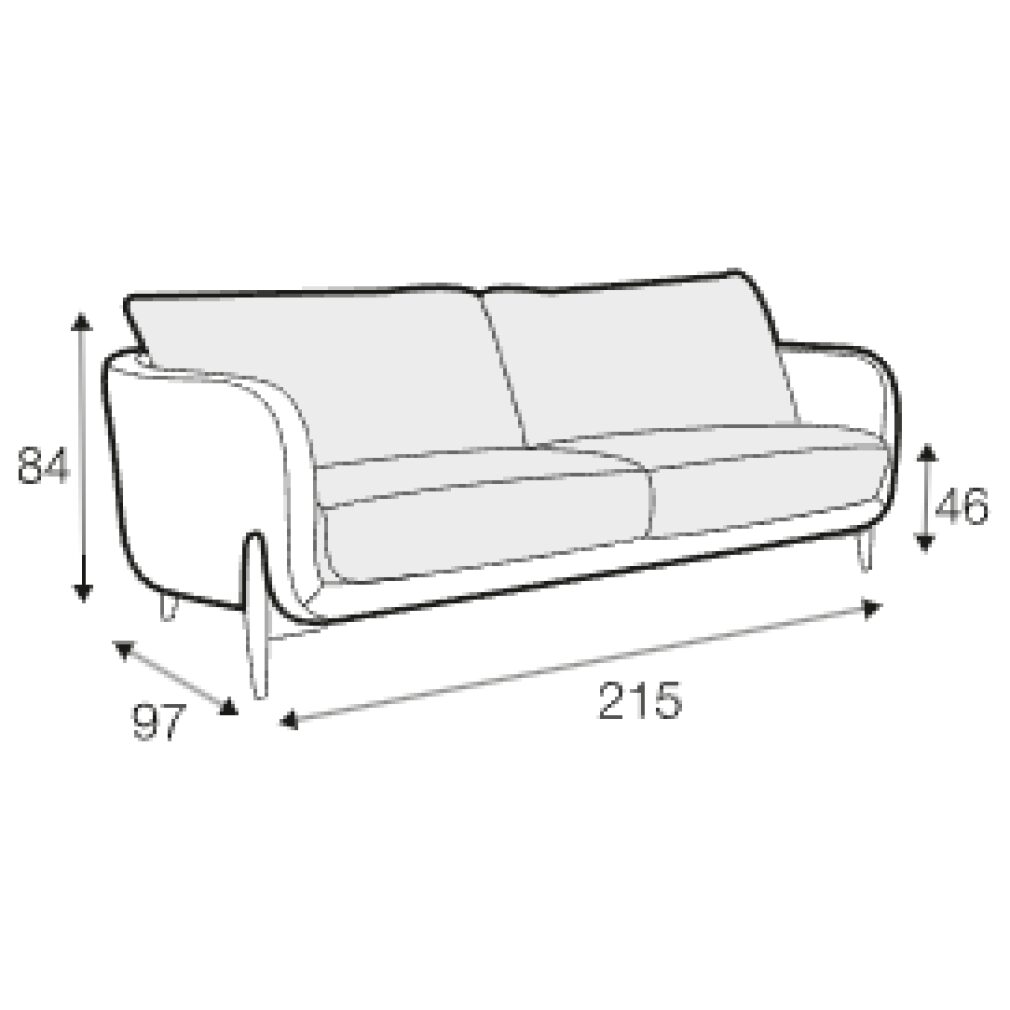 Jenny 3 seater sofa by Sits