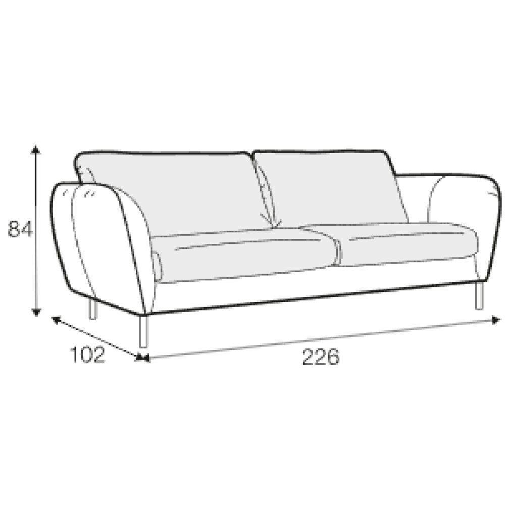 Emma 3 seater Sofa by Sits