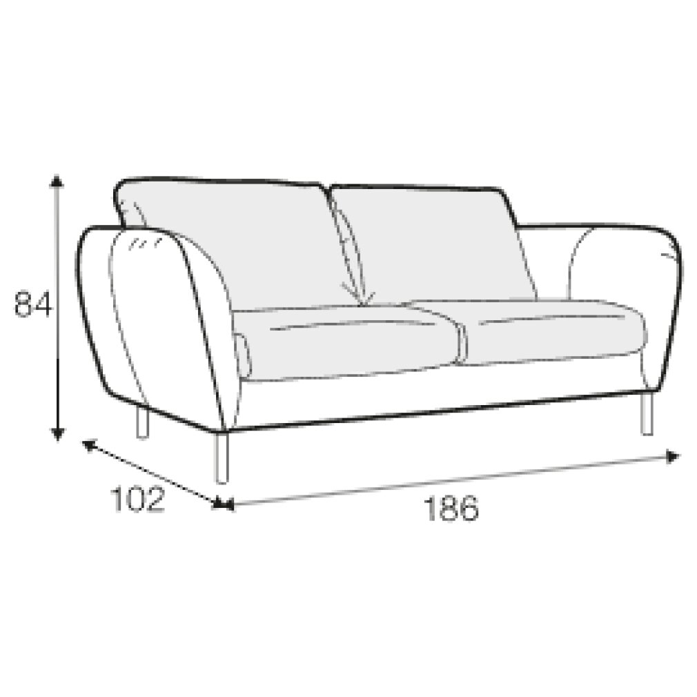Emma 2 seater Sofa by Sits