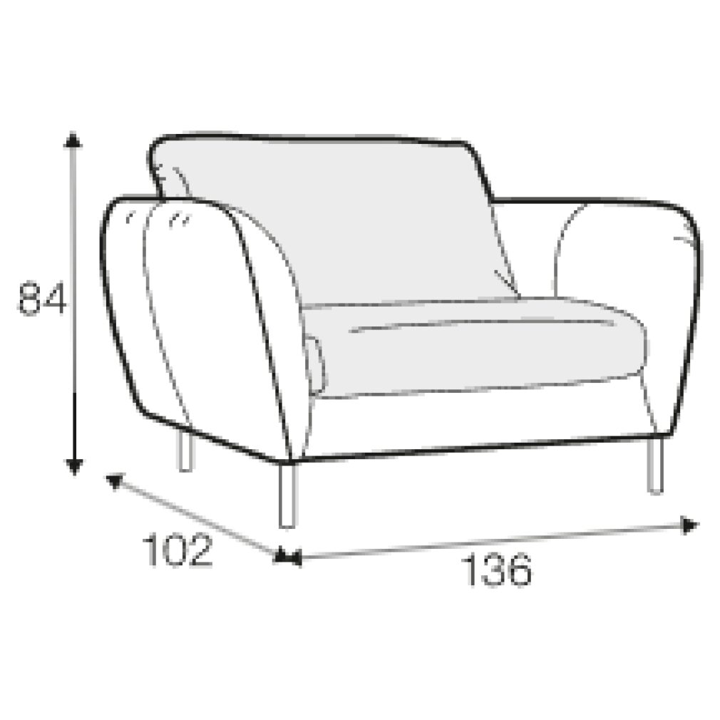 Emma Wide Armchair by Sits