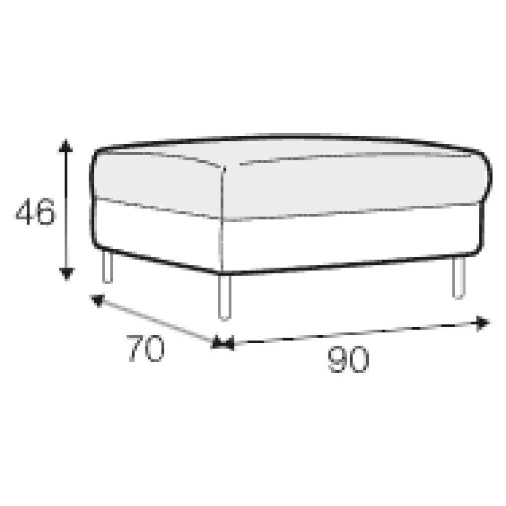 Emma footstool by Sits