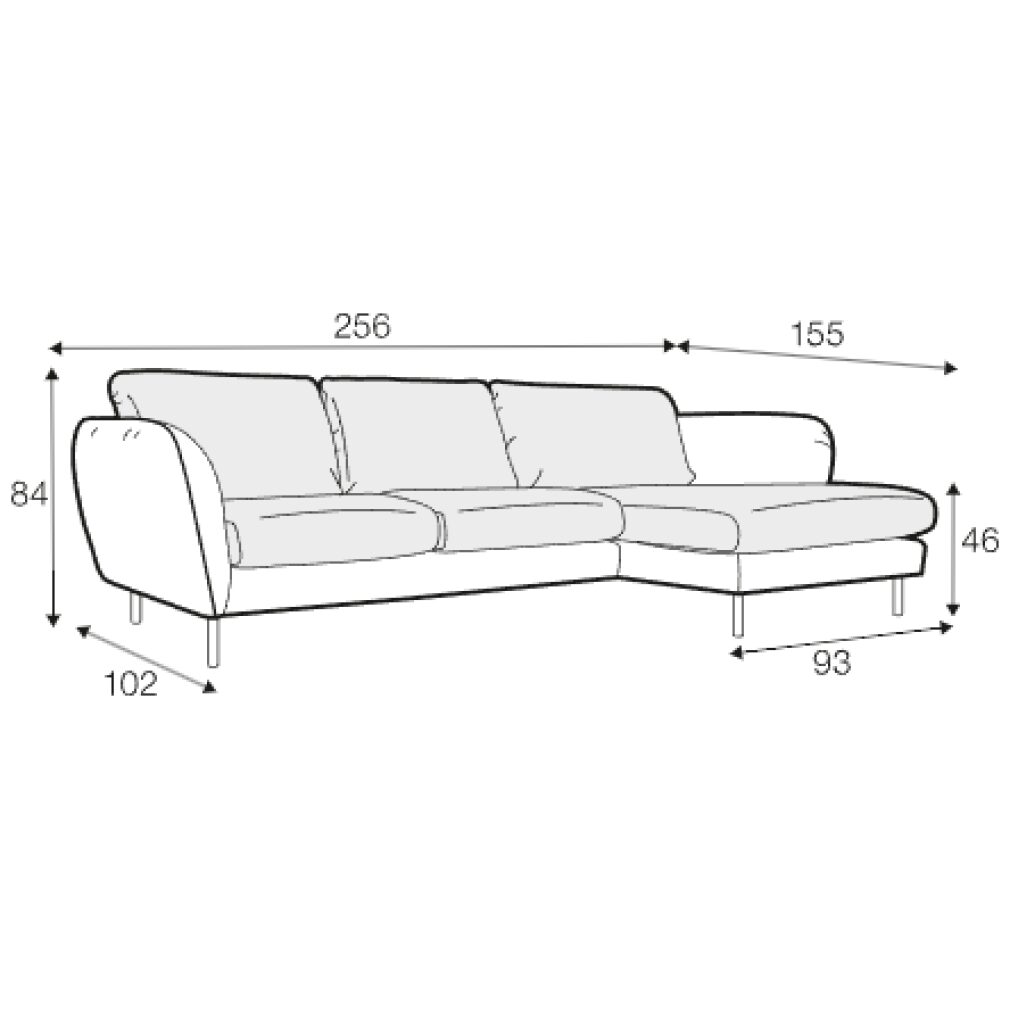 Emma Set 1 corner sofa by Sits