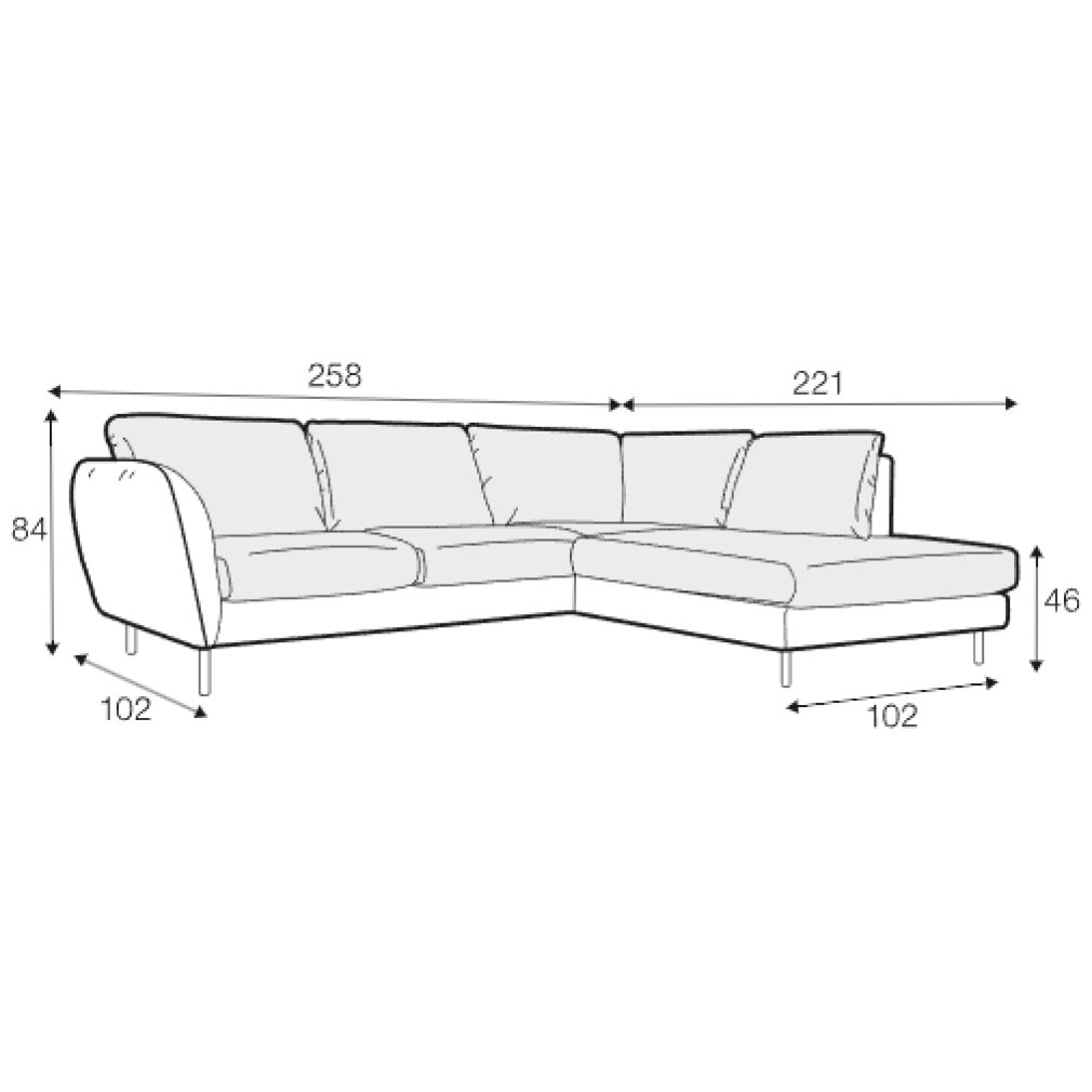 Emma Set 3 corner sofa by Sits