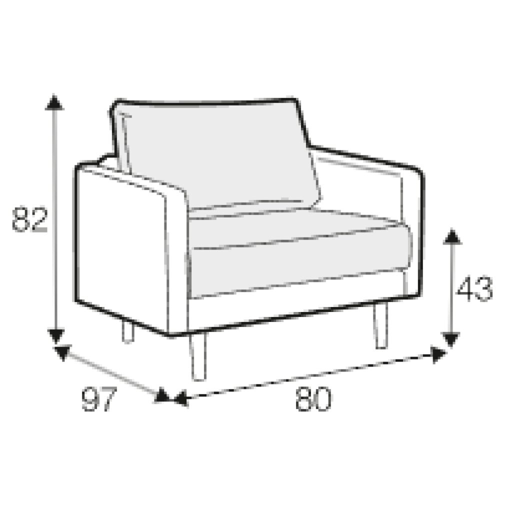 Billie Armchair by Sits