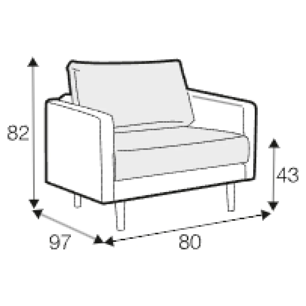 Billie Armchair by Sits