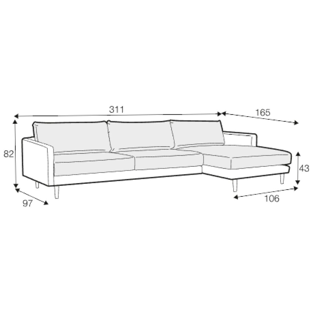 Billie Set 1 Corner Sofa by Sits