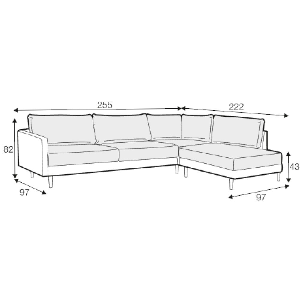 Billie Set 2 Corner Sofa by Sits