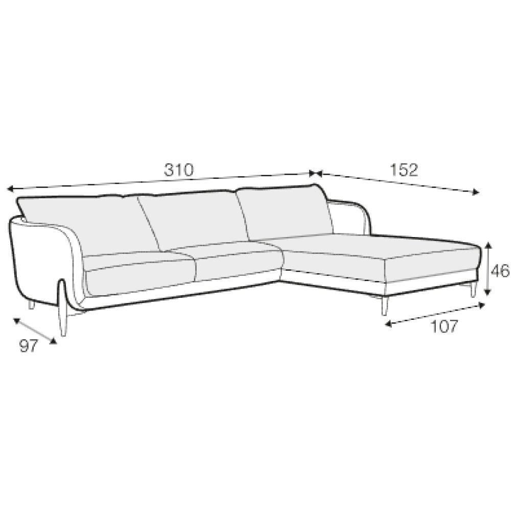 Jenny Set 2 corner sofa by Sits