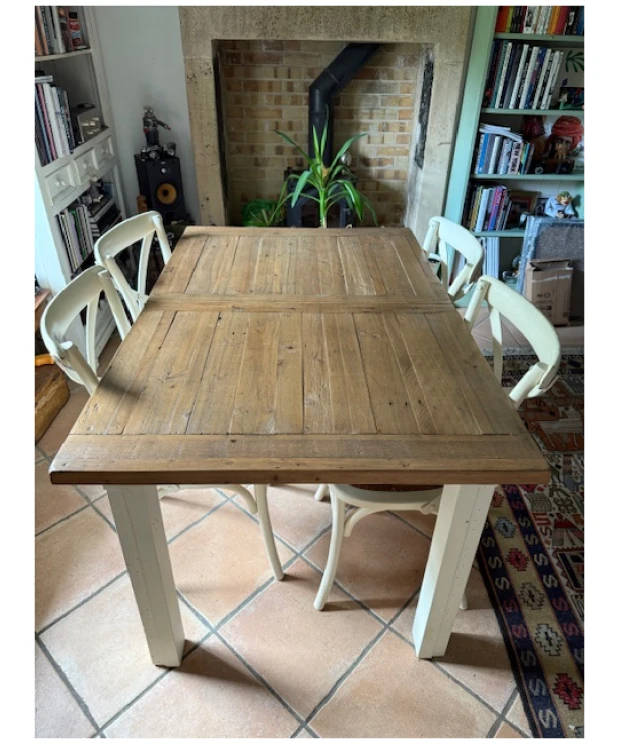 Ex Display Cintra140cm Ext Dining Table + 4 Cintra Cross Back Chairs bundle
