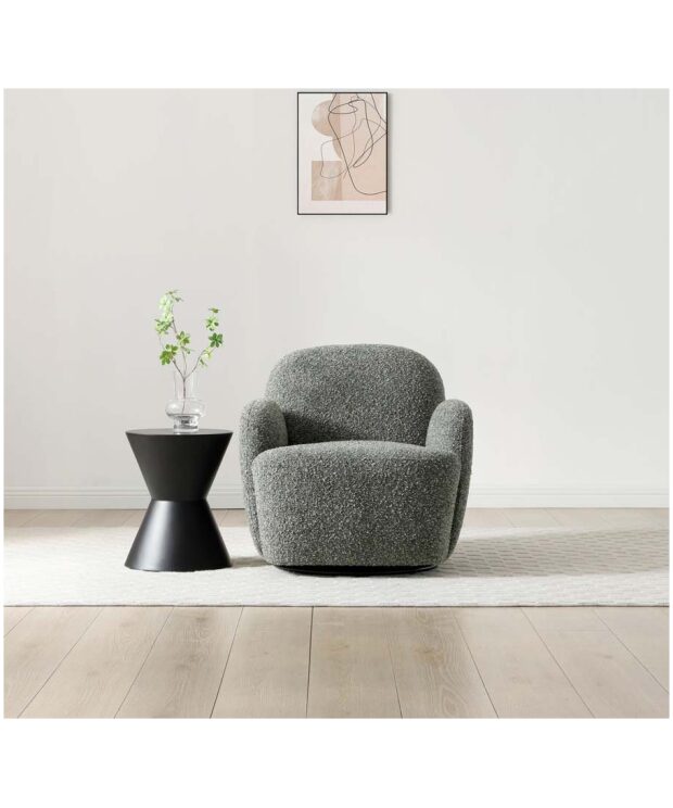 Micky Swivel Armchair - Olive
