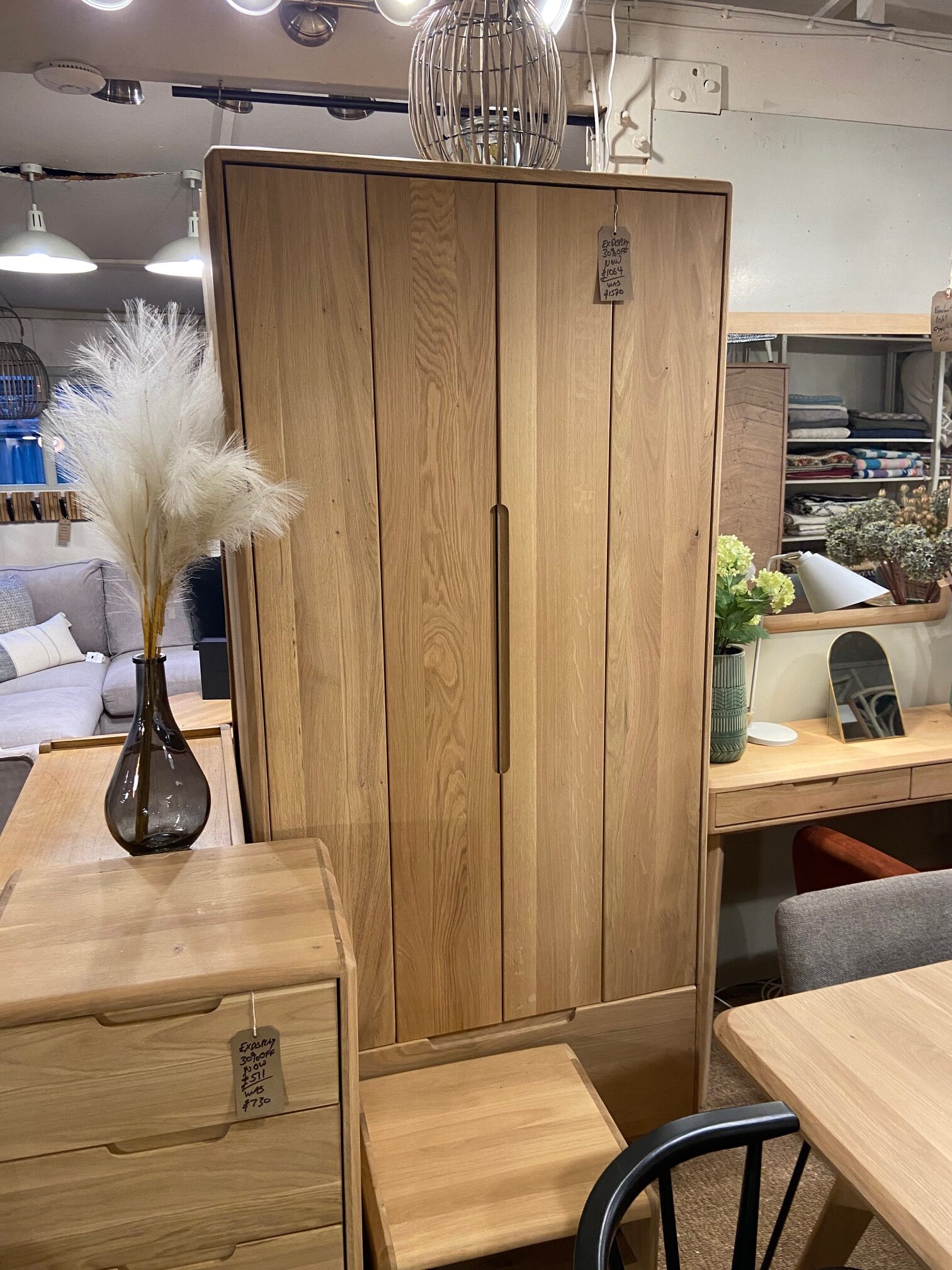 Ex Display Wardrobe with drawer - Como Bedroom Furniture Range
