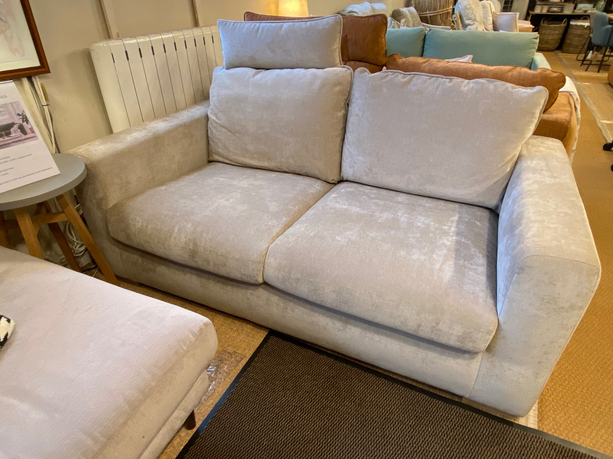 Ex Display Sophia 2 Seater Sofa by Sits - with headrest