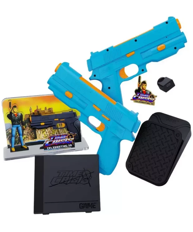 GAIME: Plug & Play TIME CRISIS Gun Ultimate Pack Console + Wanbo Dali 1 Portable Projector
