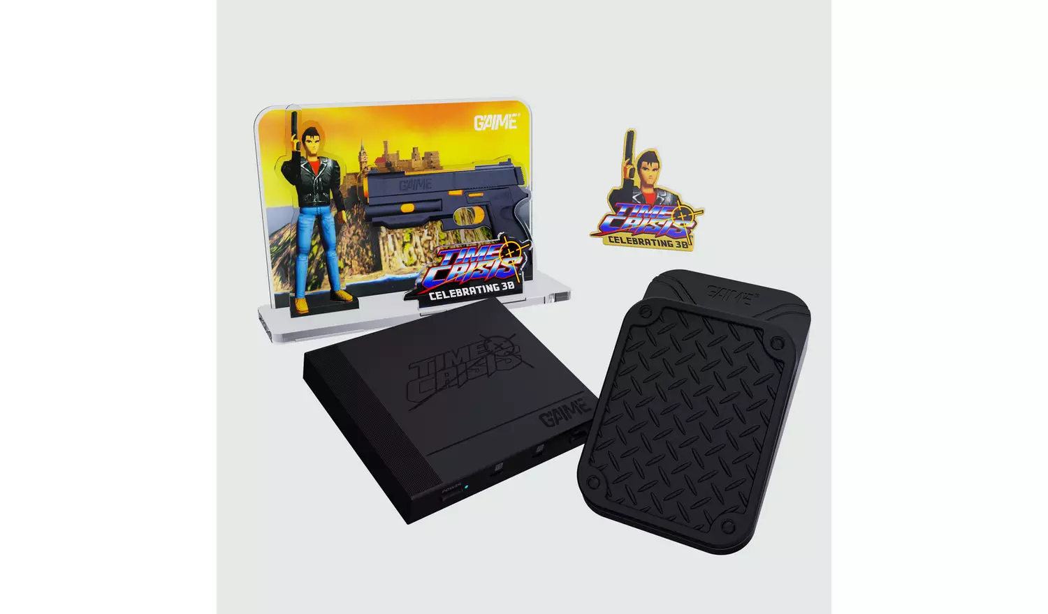 GAIME: Plug & Play TIME CRISIS Gun Ultimate Pack Console + Wanbo Dali 1 Portable Projector