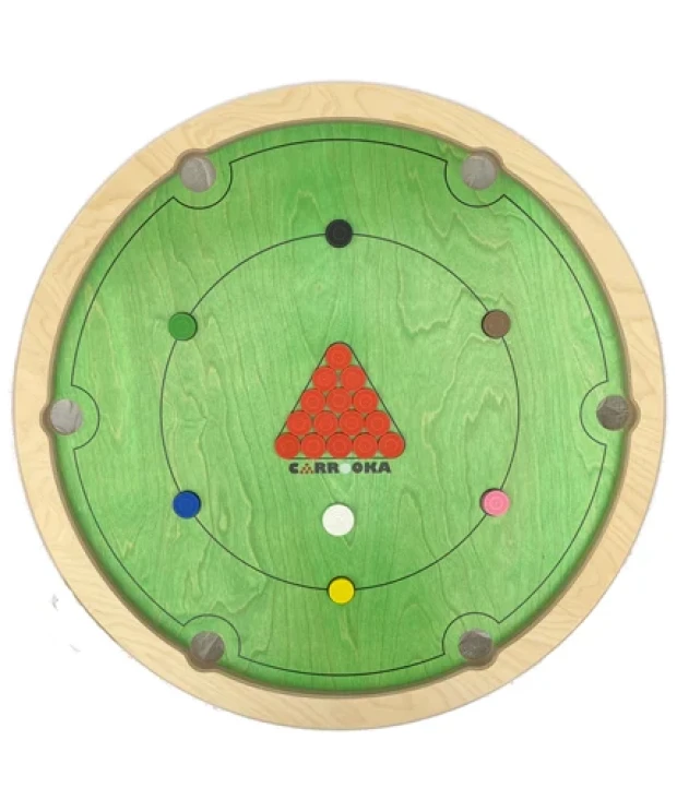Carrooka Board - Handcrafted Wooden Snooker with UK Pool - bundle