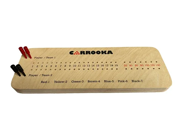 Official Carrooka Wooden Scoreboard & Pegs - Break Counter