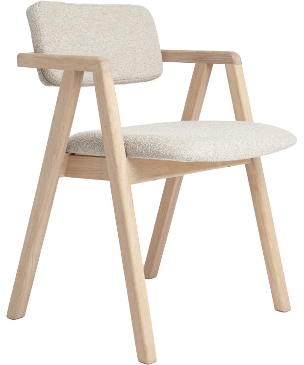 Nigel Dining Chair by Baltic Furniture - White Oiled finish