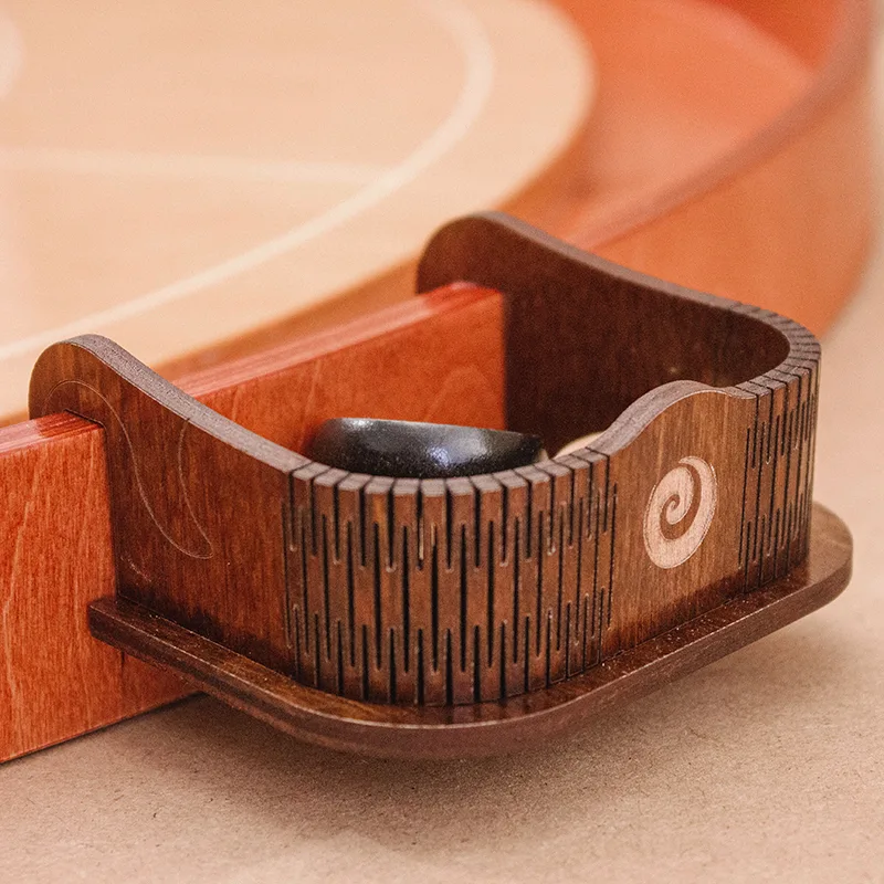 Crokinole Tournament Size by Woodestic - Cherry / Crimson - bundle