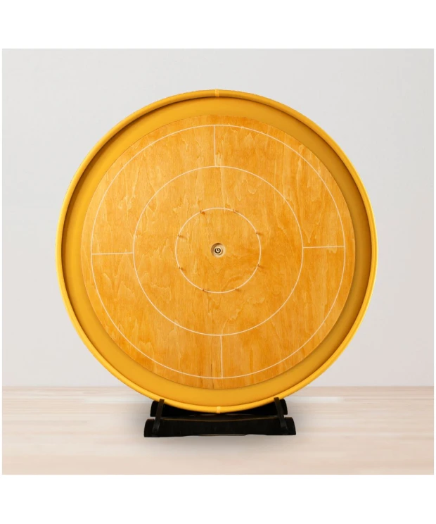 Crokinole Tournament Size by Woodestic - steemed Beech / amber - bundle
