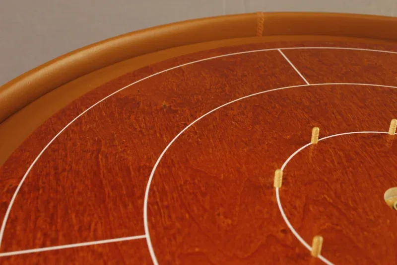 Crokinole Tournament Size by Woodestic - Cherry / Crimson - bundle
