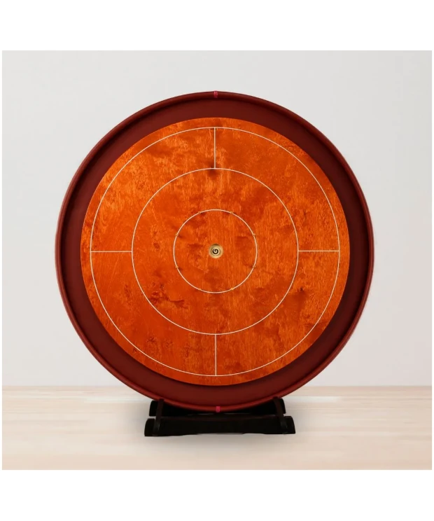 Crokinole Tournament Size by Woodestic - Cherry / Crimson - bundle