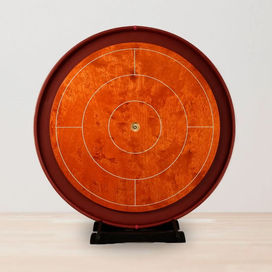 Crokinole Tournament Size by Woodestic - Cherry / Crimson - bundle