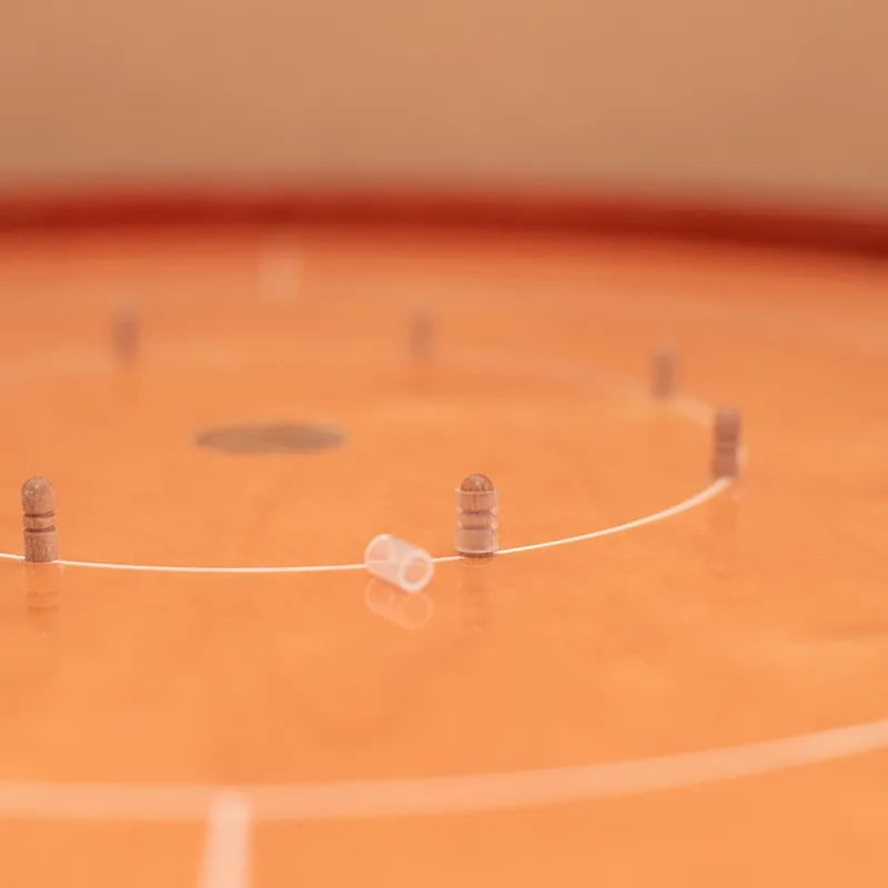 Crokinole Tournament Size by Woodestic - Cherry / Crimson - bundle